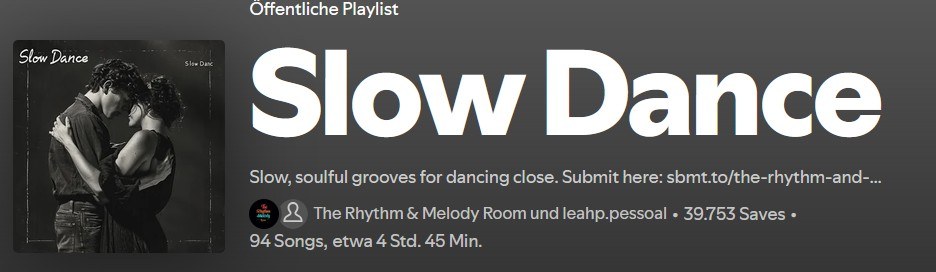 Slow Dance Spotify Playlist