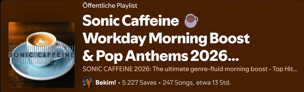 Sonic Caffeine Spotify Playlist